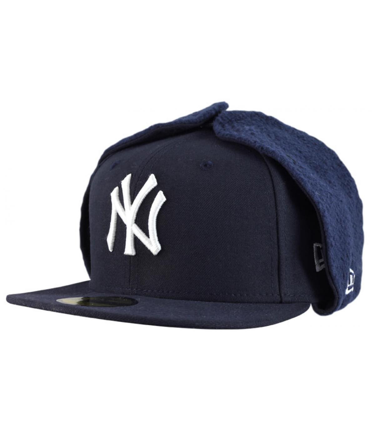 blauwe dogear cap Casquette NY Basic Dogear